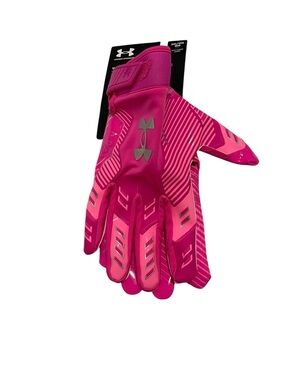 Under Armour Hot Pink football Gloves